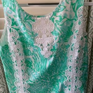 Light Green and Blue Lilly Pulitzer Shift Dress
